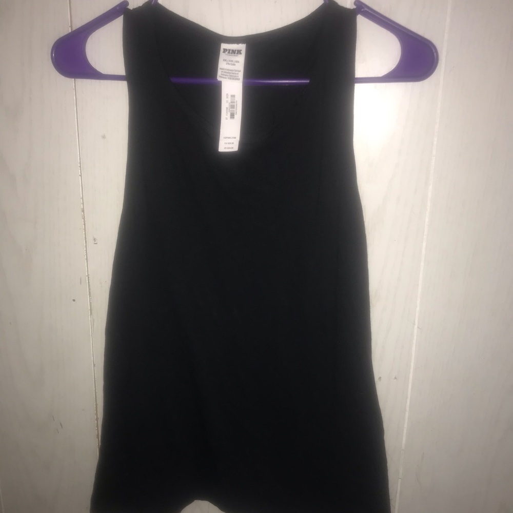 PINK Victoria's Secret Black Muscle Tee